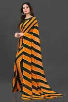 Georgette Printed Saree for Women 