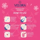 वेलोरा सॉफ्ट फील ट्राइफोल्ड सेनेटरी पैड 