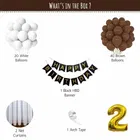 Browni Theme 2nd Birthday Balloon Decoration Kit , Multicolor, Pack Of 65