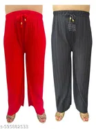 Palazzo Pants for Women, Pack of 2 