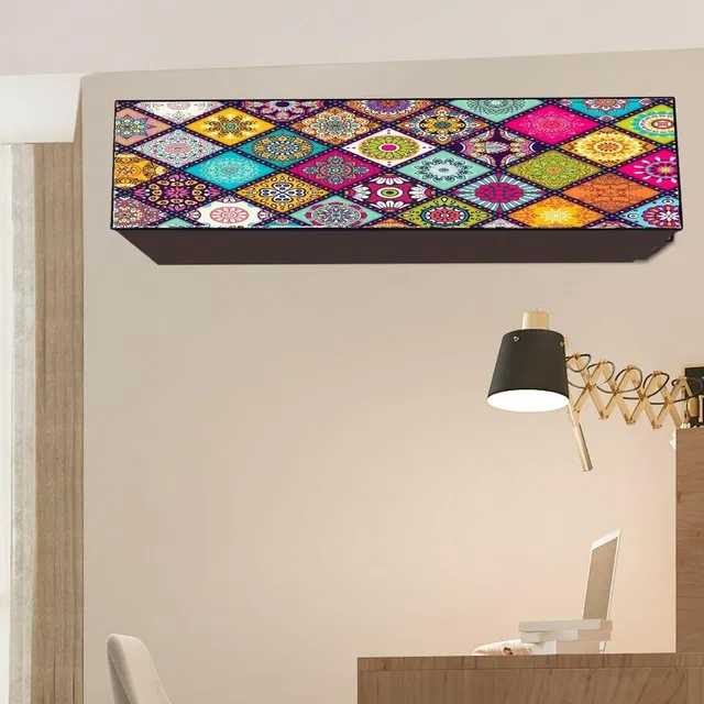 PVC Printed AC Cover (Multicolor, 1.5 Ton)