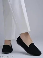 Textured Mesh Ballerinas for Women 