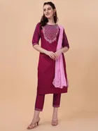 Women's Kurta with Pant & Dupatta 