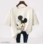 Cotton T-shirt for Women, White 