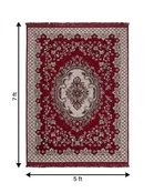 Alqsa Elegant Maroon Carpet 5x7feet