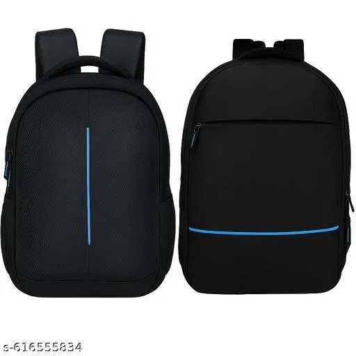 Polyester Backpack for Men & Women, Black
