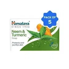 हिमालय नीम & टर्मरिक सोप 5X125 g (4 के साथ 1 मुफ्त)