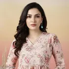 Viscose Rayon Kurti for Women, Pink 