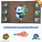 KANUSHI Industries® Fridge cover/Refrigerator Cover/Fridge Top/Panda Design 