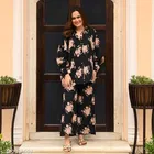 Floral Printed Short Kurta with Matching Pyjama Set for Women 