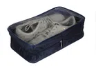Portable Canvas Solid Shoe Storage Bag (Blue)