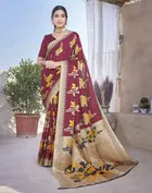 Art Silk Printed Saree for Women 