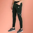 Lycra Nylon Logo Printed Track Pant for Men 