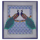 Jaipuri Cotton Double Bedsheet with 2 Pillow Covers | 80x90 Inch | Peacock | Traditional Rajasthani Print