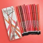 Waterproof Professional Multicolored Matte Super Matte Lip Liner Pencil (Pack of 12) (SE-36)