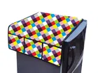 Knit Printed Fridge Top Cover with Side Pockets 