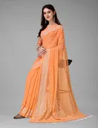 Georgette Foil Printed Saree for Women 