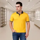 Cotton Blend Polo Neck T-Shirt for Men 