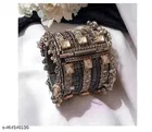 trending kundan cuff oxidized bangle