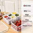 6 Section Storage Container for Kitchen 