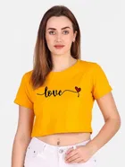 Cotton Blend Printed Tops for Women 