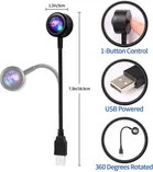 Immutable 360° Rotatable USB Sunset Projection LED Light | 7 Colors & 13 Functional Modes | Ideal for Cars, Home Décor, Parties, Bedroom & Outdoor Activities 