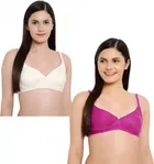 Cotton Blend Non Padded Bra for Women 