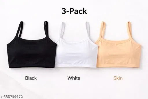 Camisoles Pack of 3 for Women (Multicolor, 34A)