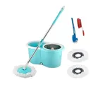 Self Spin Bucket Mop with 3 Refills and Cleaning Accessories Combo (Multicolor, Combo of 2)