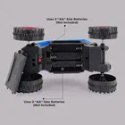 Remote Control Monster Truck with 3D Lights, Off-Road Rock Crawler 