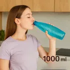 Parikshit Plastic Water Bottles, 1000 ml, Set of 6, Multicolor
