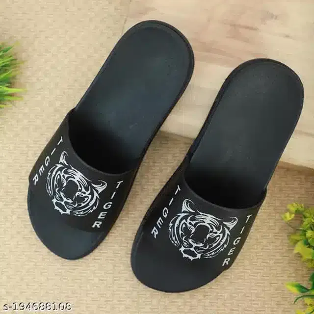 Sliders for Men (Black, 8)