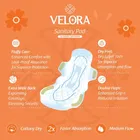 वेलोरा ड्राई फील स्ट्रेट सेनेटरी पैड 