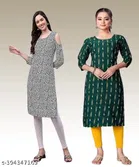 Crepe Kurtis for Women 