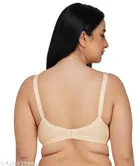 Cotton Blend Solid Non Padded Bra for Women 