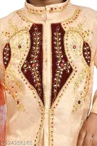 Cotton Blend Sherwani for Boys 