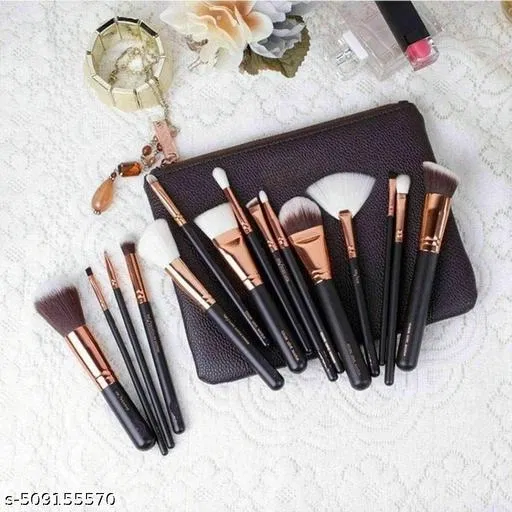 Makeup Brushes Set, Multicolor, Set of 1