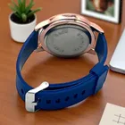 Silicone Strap Round Digital Watch for Men 