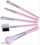 5 Pcs Pink Light Weight Makeup Brushes Set for Makeup - 