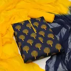 Cotton Slub Unstitched Dress Material for Women 