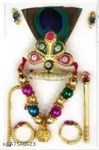 Laddu Gopal Ji Mukut Set, Pack of 2 