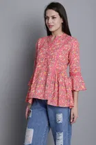 Cotton Printed Top for Women 