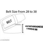 Pu Belt & Wallet Combo for Men, Brown