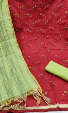 Jacquard Unstitched Dress Material for Women 