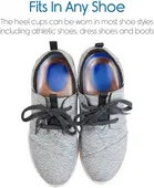 Silicon Heel Pad for Heel Ankle Pain, Heel Spur Shoe Support Pad for Men and Women Shock Cushion Pad for Heels 