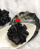 Multicolor Silk Scrunchies for Women, Pack of 12 