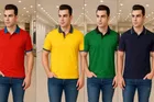 Cotton Blend Polo Neck T-Shirts for Men 