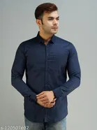 Cotton Blend Solid Shirt for Men, Multicolor, Pack of 3 