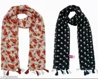 Poly Chiffon Printed Scarves for Women 