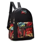 Nylon Backpack for Women (Black)